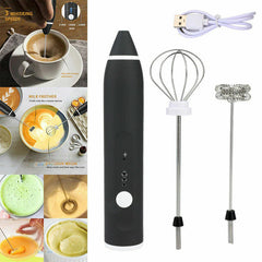 3-in-1 Electric Coffee Mixer – Rechargeable Milk Frother, Egg Beater & Drink Whisk