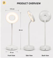 Smart Voice Control Table Lamp | LED Night Light with Voice Activation