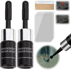 Windshield Crack Repair Toolkit | Car Windshield Glass Repair Kit for Small Chips and Cracks