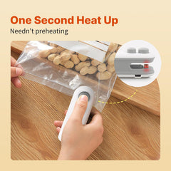 2-in-1 Mini Heat Sealing Machine – Portable Bag Sealer with Built-in Cutter